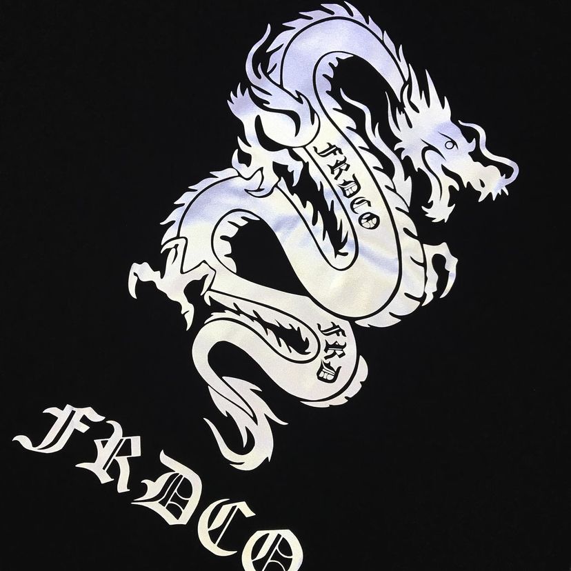 FRDCO : 3M Reflective Dragon Tee Black