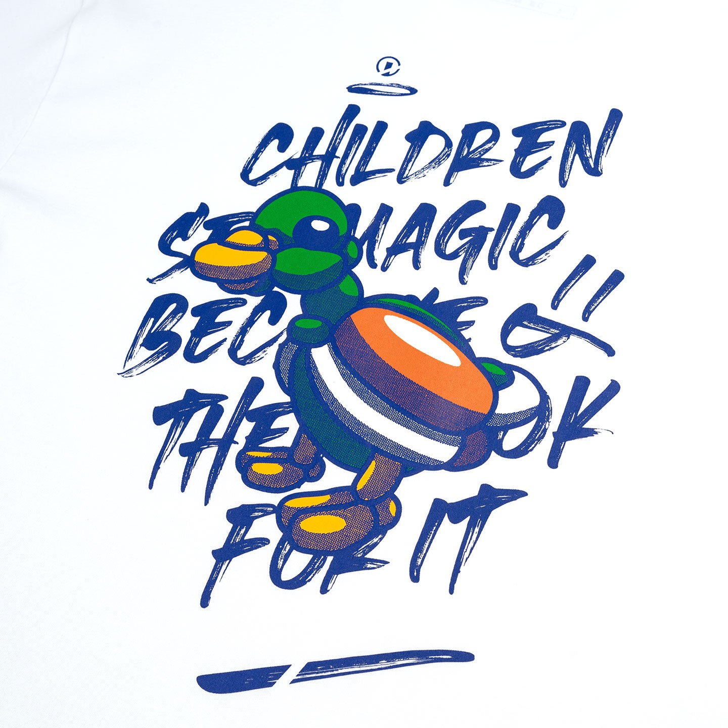 Dr Mister : Balloon Duck Oversized Tee White