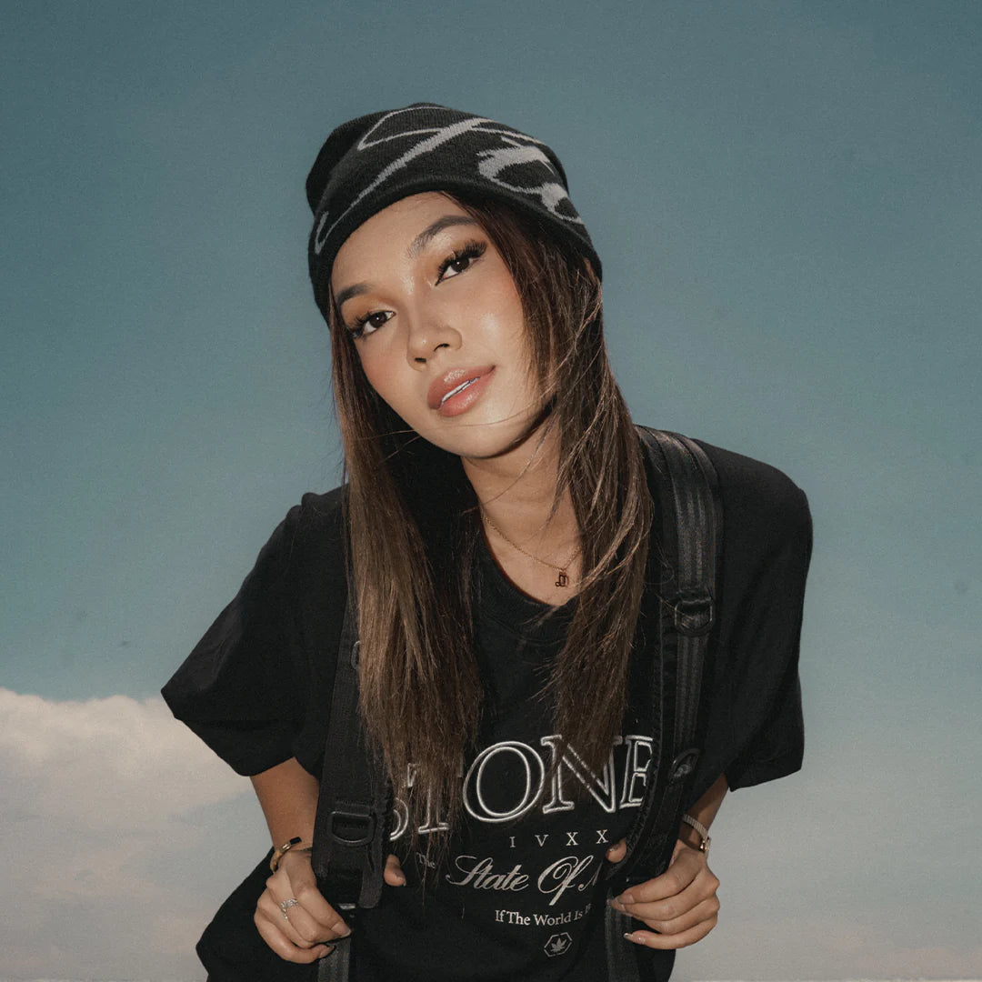 Stoned&Co Void : Cursive Logo Beanie Black