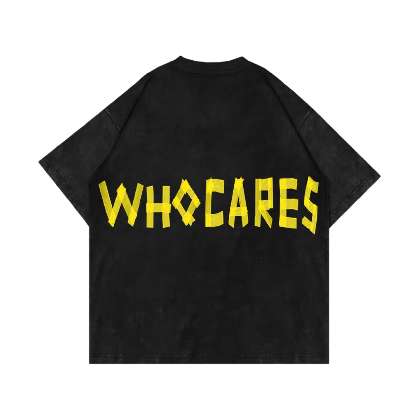 WHO CARES TAPE LOGO TEE