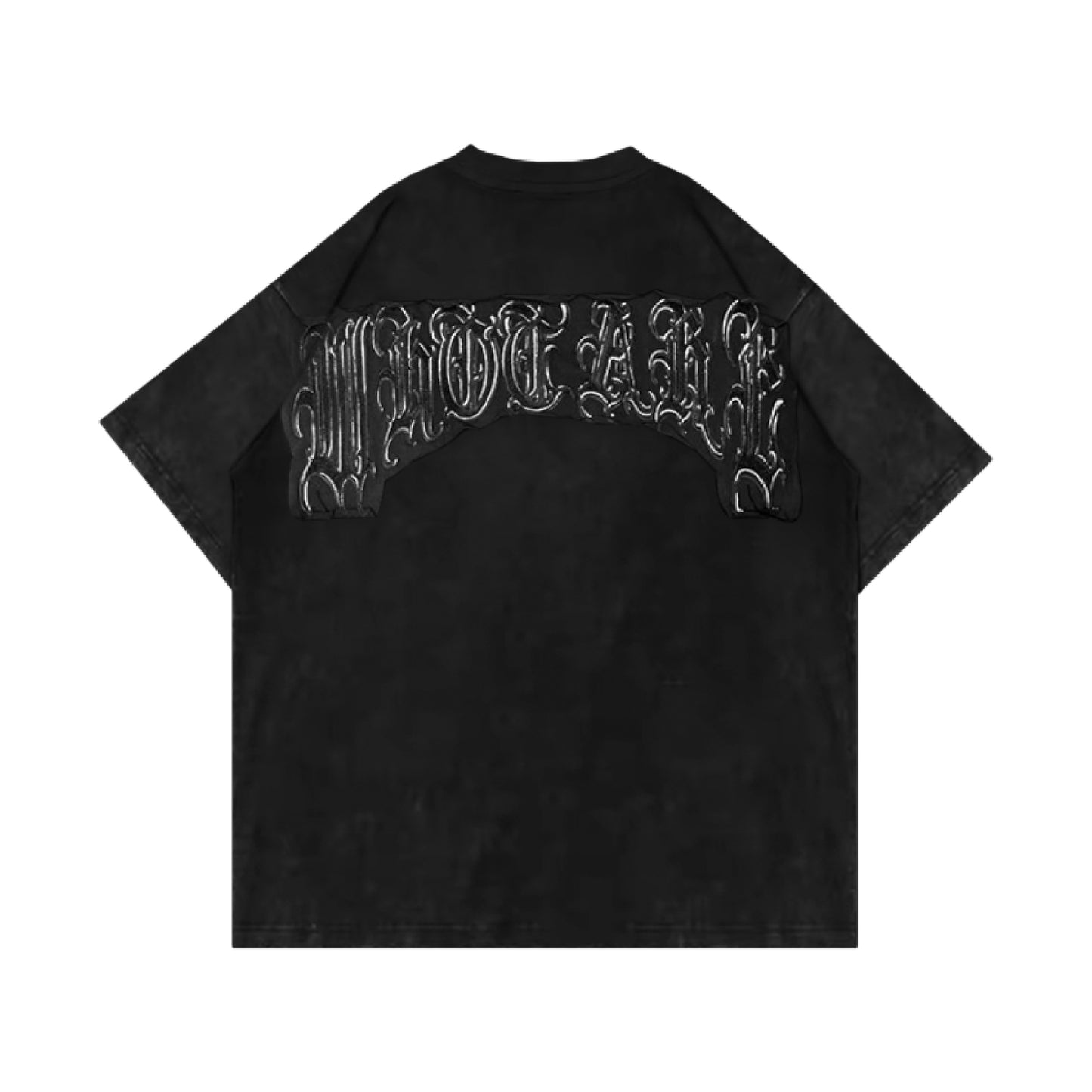 Whocares : Vintage Rock Patch Tee Black