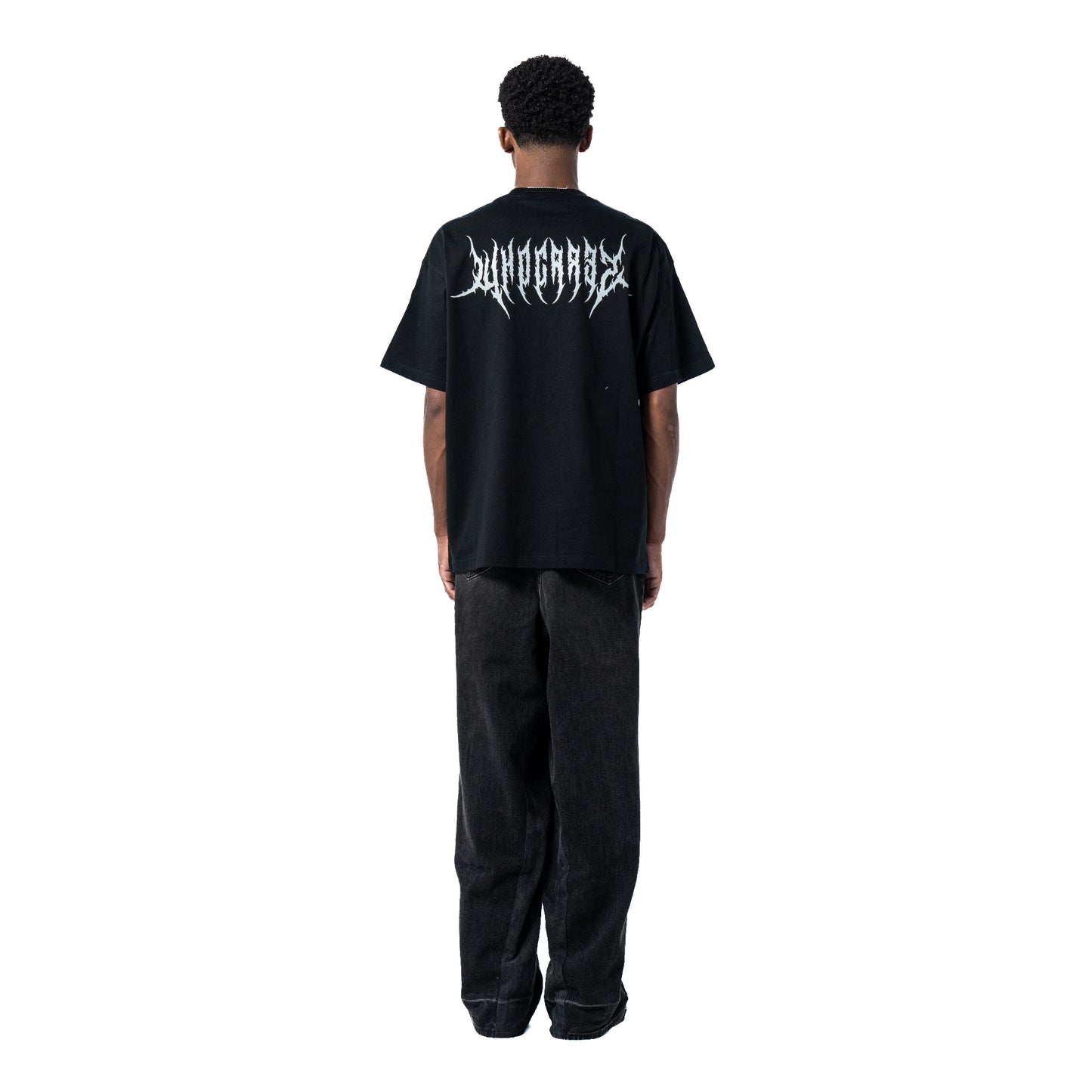 Whocares : Reflective Gothic Tee Black