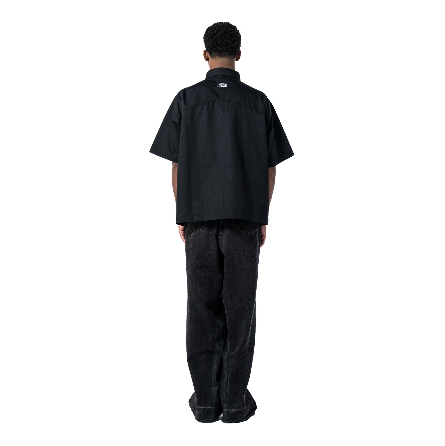 Whocares : Classic Patch Work Tee Black