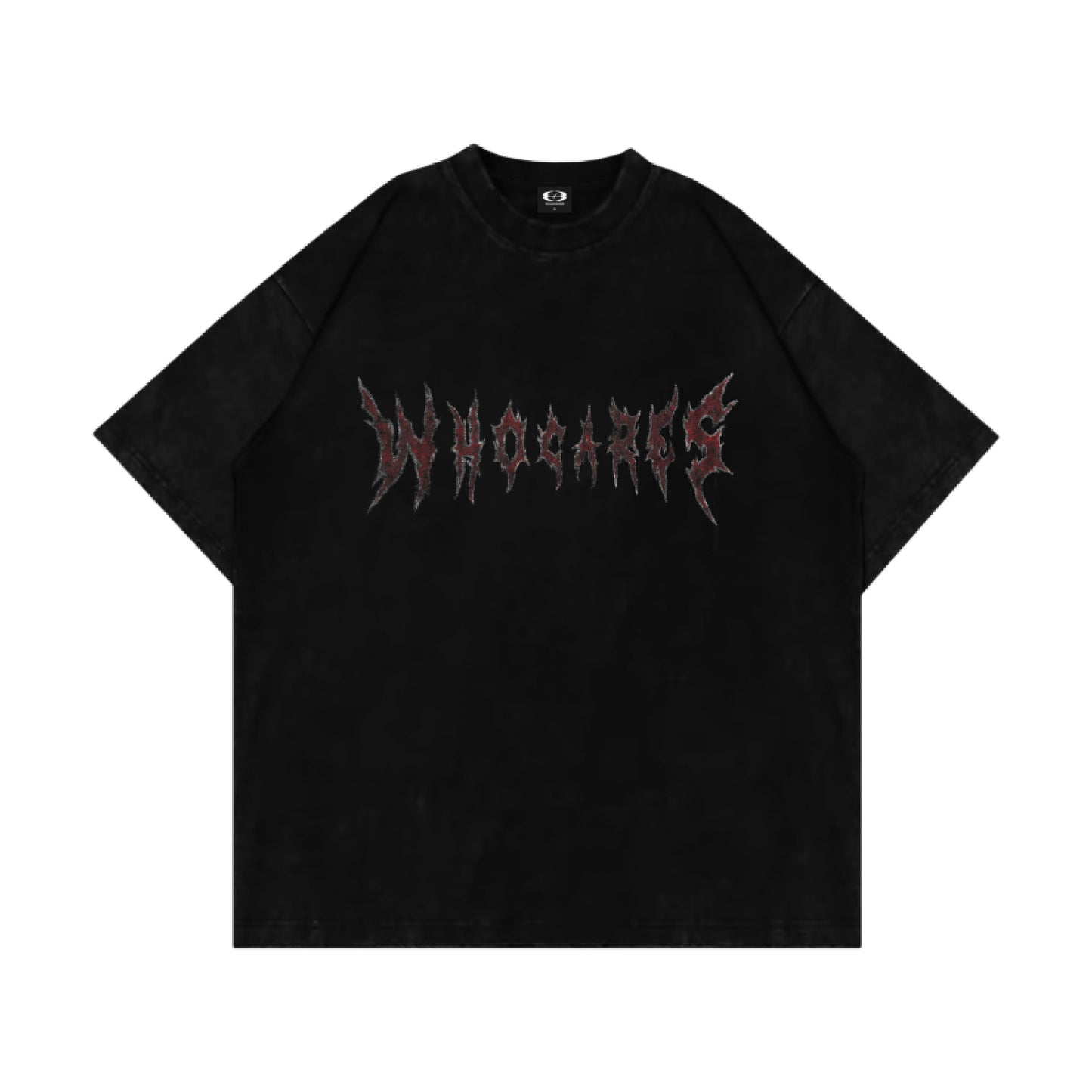 Whocares : Distressed Eiffel Tower Tee Black