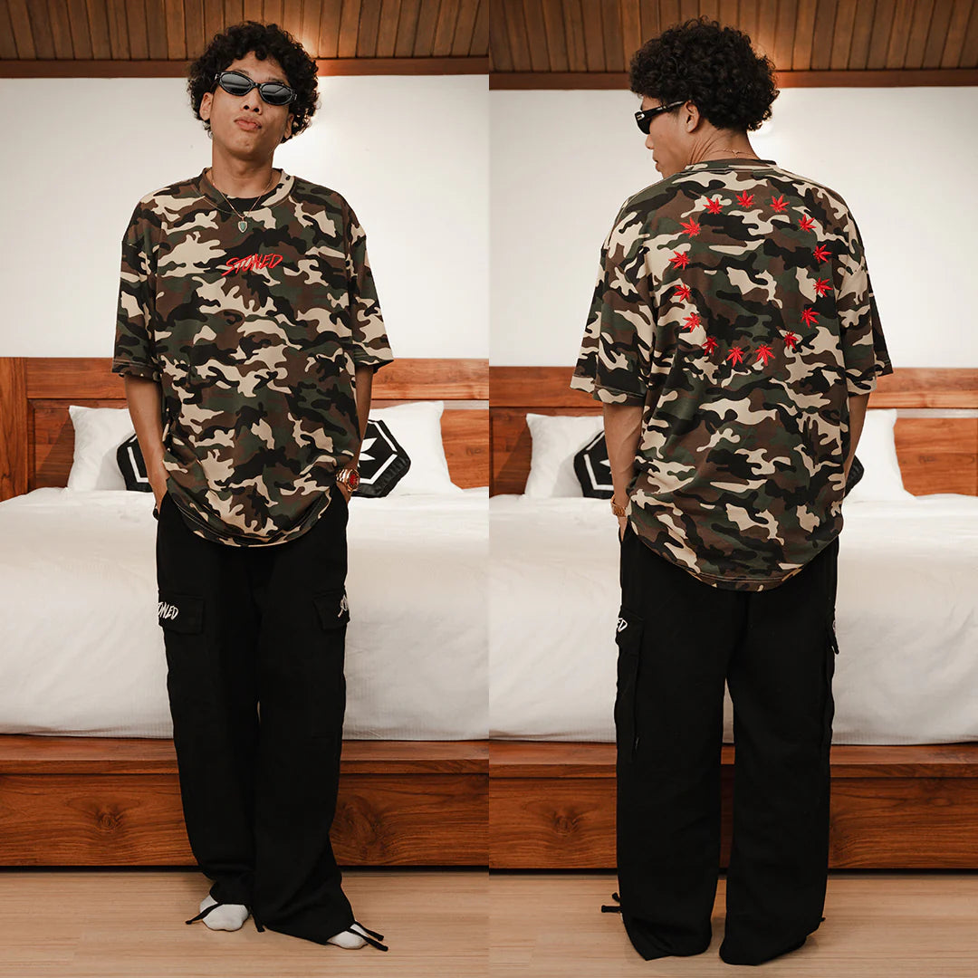 Stoned&Co Blessed25 : Cargo Pants Black