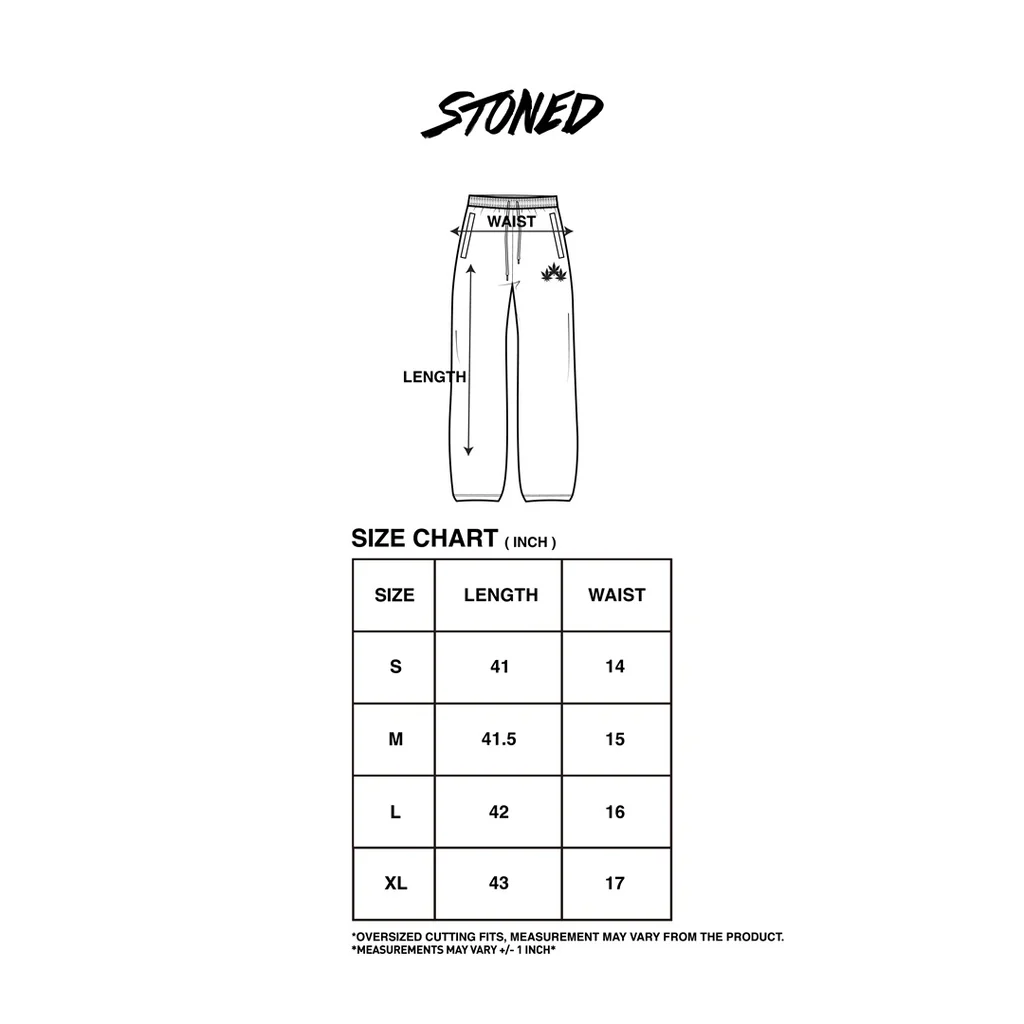 Stoned&Co WBB25 : Triplet Maple Sweatpants Black