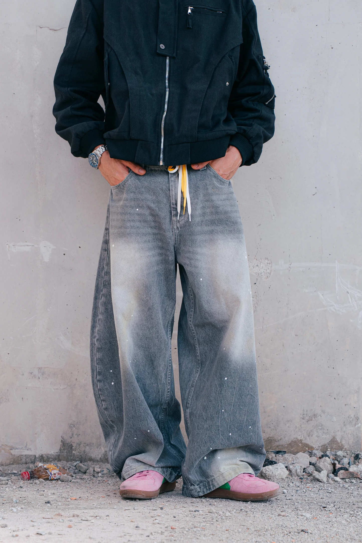 DC Clothing : Baggy Curve Jeans Grey
