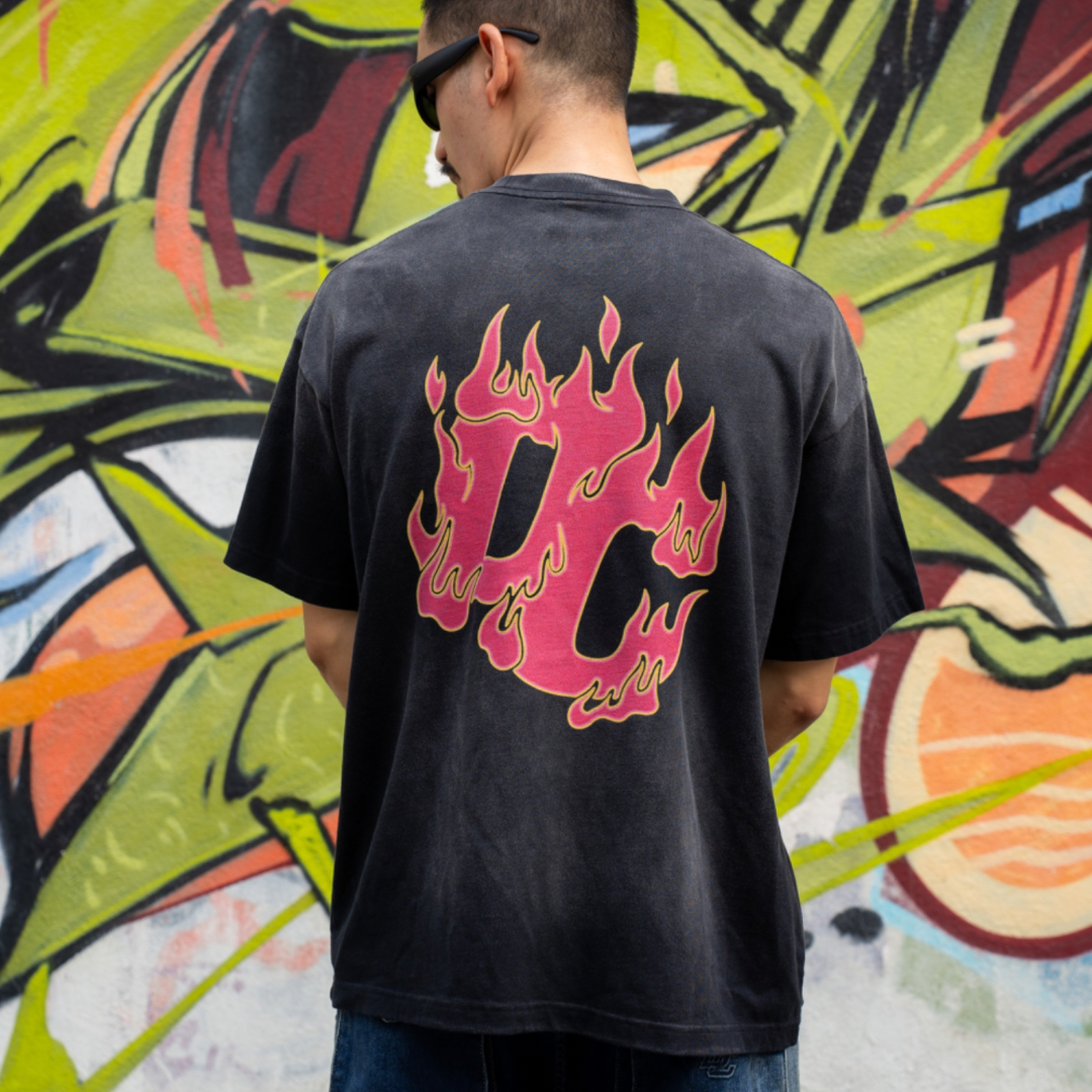 DC Clothing : Flame Oversized Tee