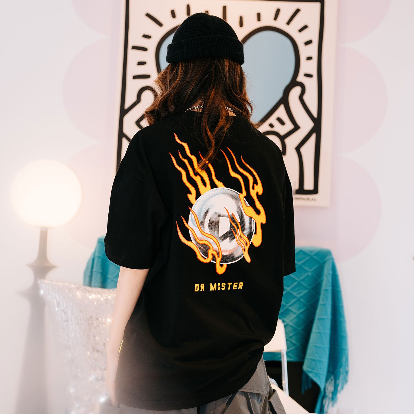 Dr Mister : Flaming Pearl Broad Tee