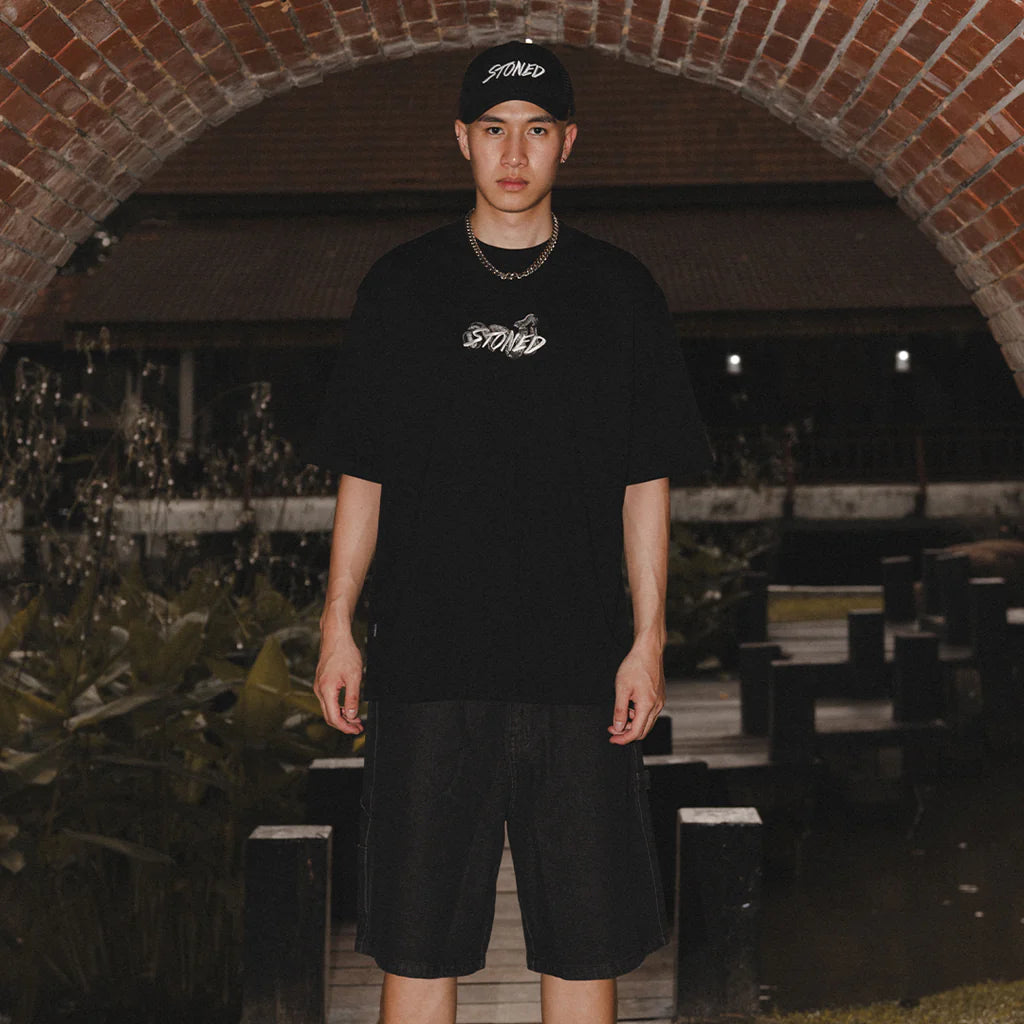Stoned&Co Mystic : Genetic Snake Tee Black