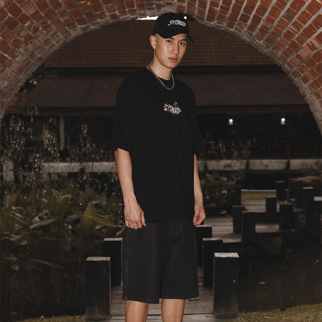 Stoned&Co Mystic : Genetic Snake Tee Black
