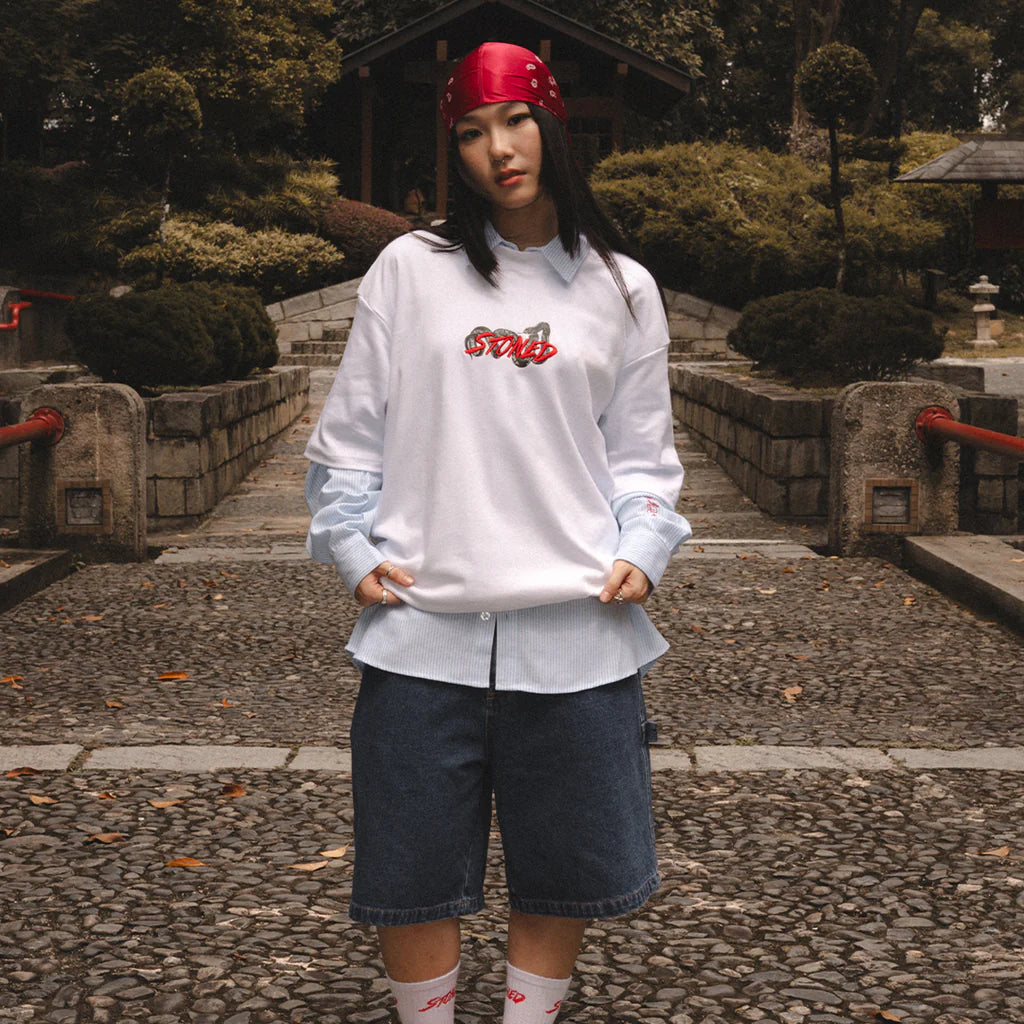 Stoned&Co Mystic : Genetic Snake Tee White