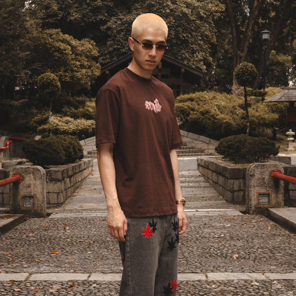 Stoned&Co Mystic : Genetic Snake Tee Brown