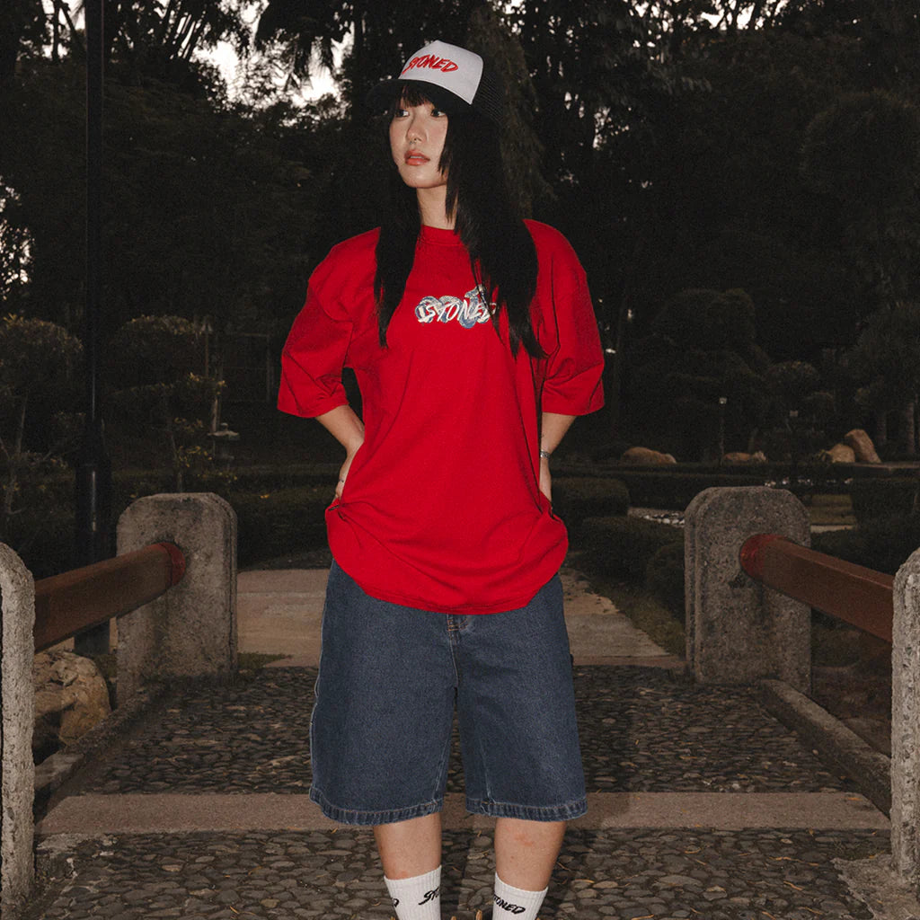 Stoned&Co Mystic : Genetic Snake Tee Red