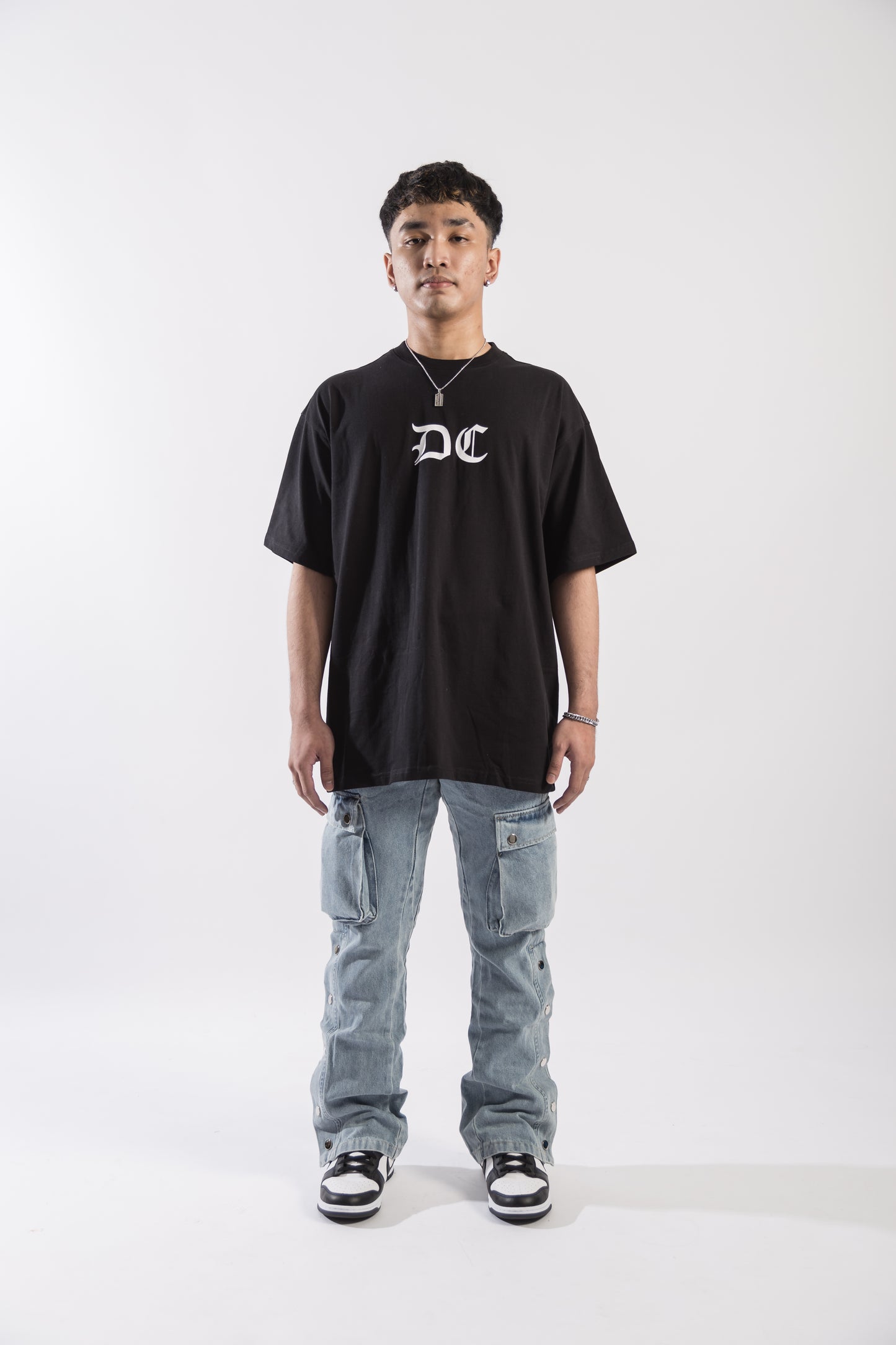 DC Clothing : Buckle Flare Cargo Jeans Blue