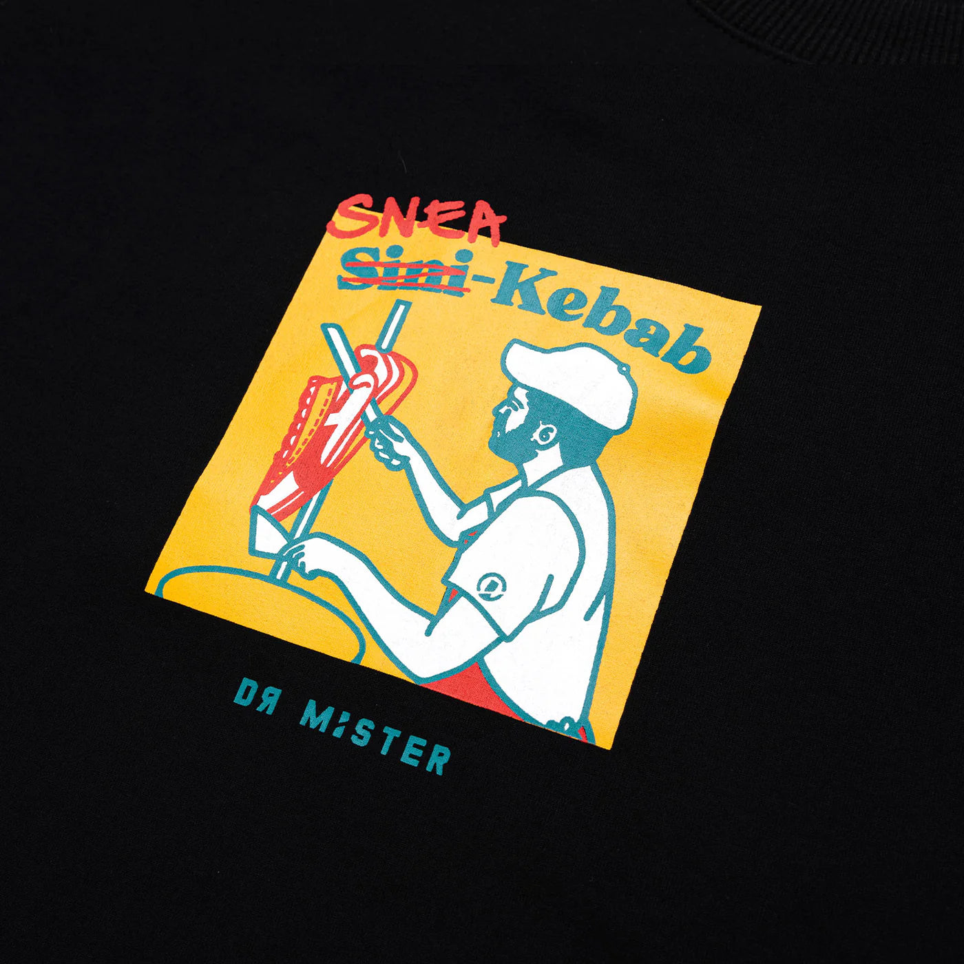 Dr Mister : Sneakebab Broad Tee Black