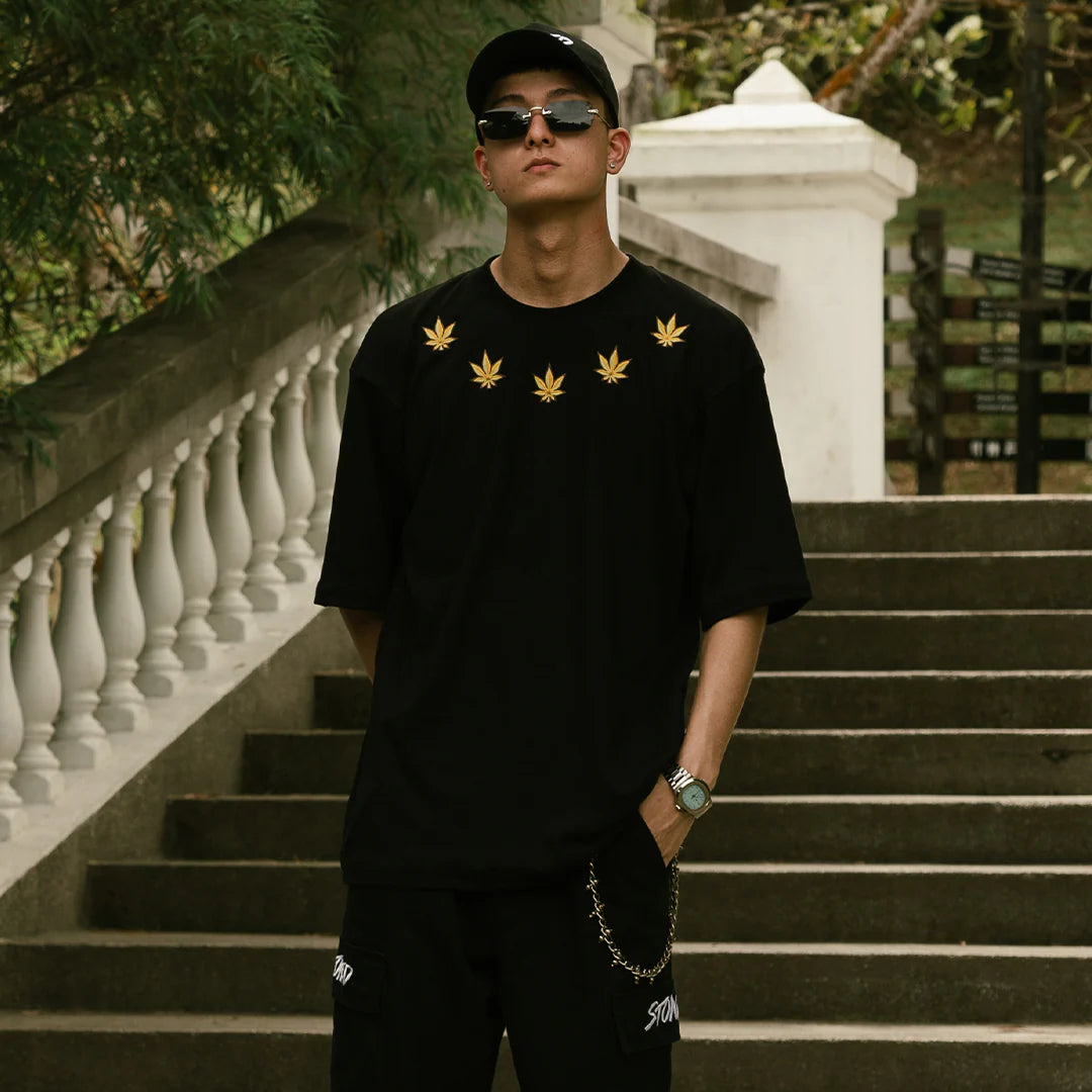 Stoned&Co Golden Jade : NSA Tee Black