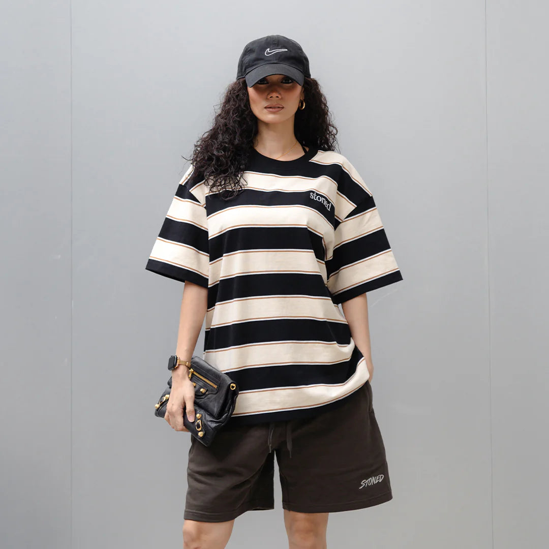 STONED STATE OF MIND STRIPES TEE