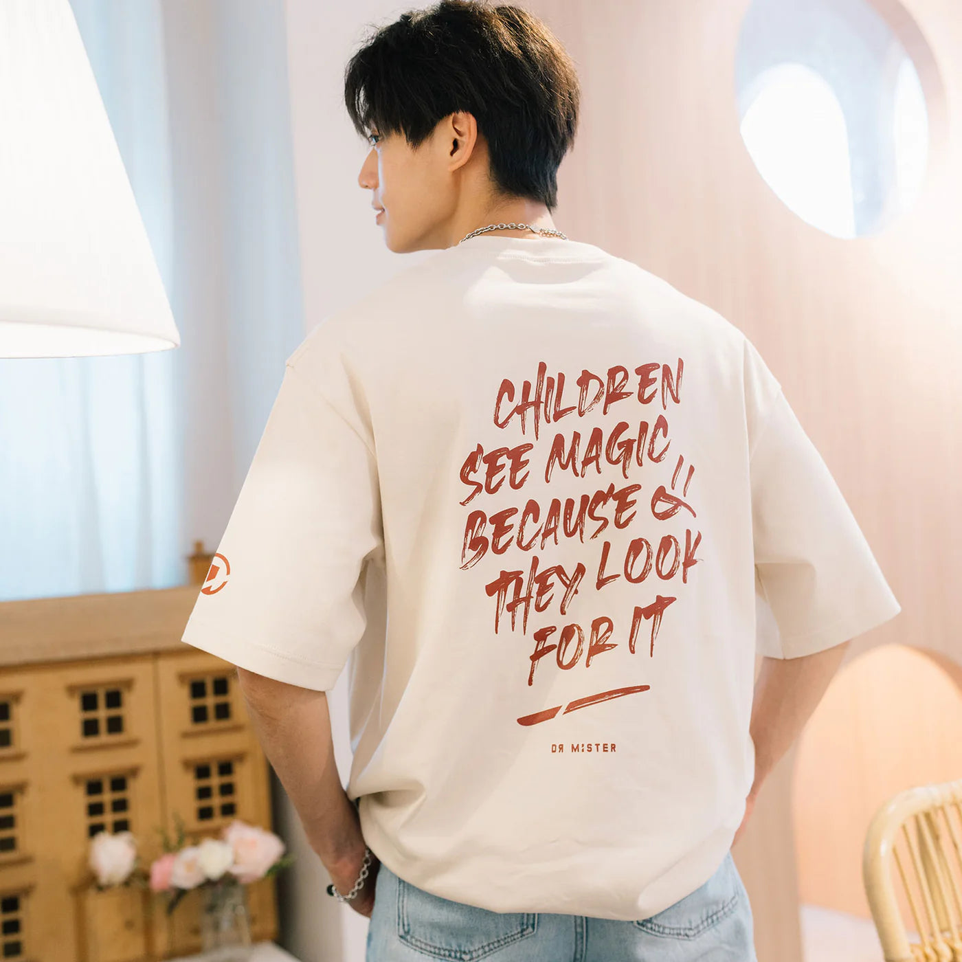 Dr Mister : Twotone Dino Oversized Tee