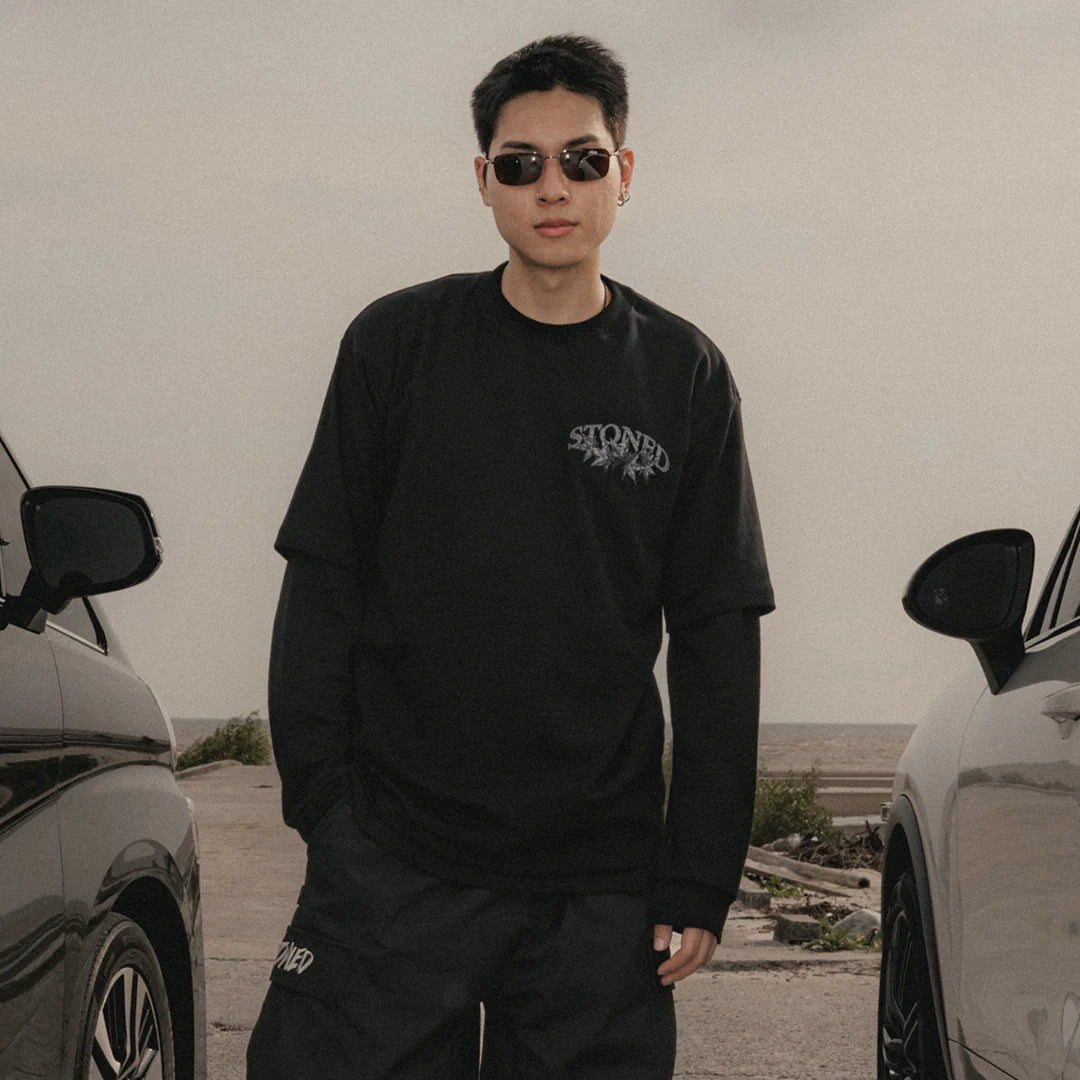 Stoned&Co Void : Vintage Maple Tee Black