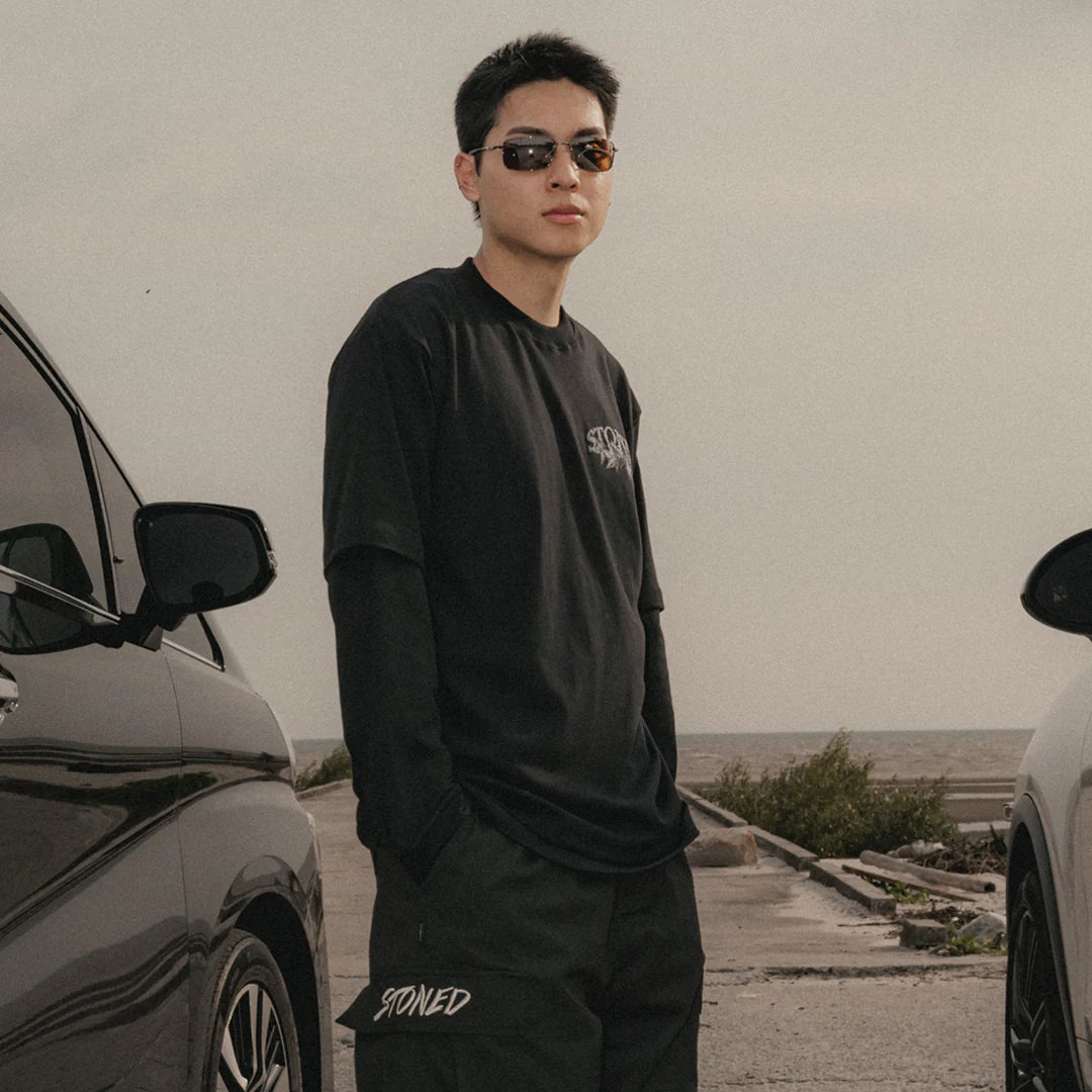 Stoned&Co Void : Vintage Maple Tee Black