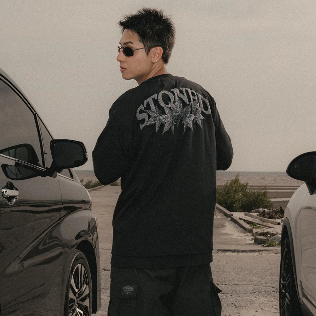 Stoned&Co Void : Vintage Maple Tee Black