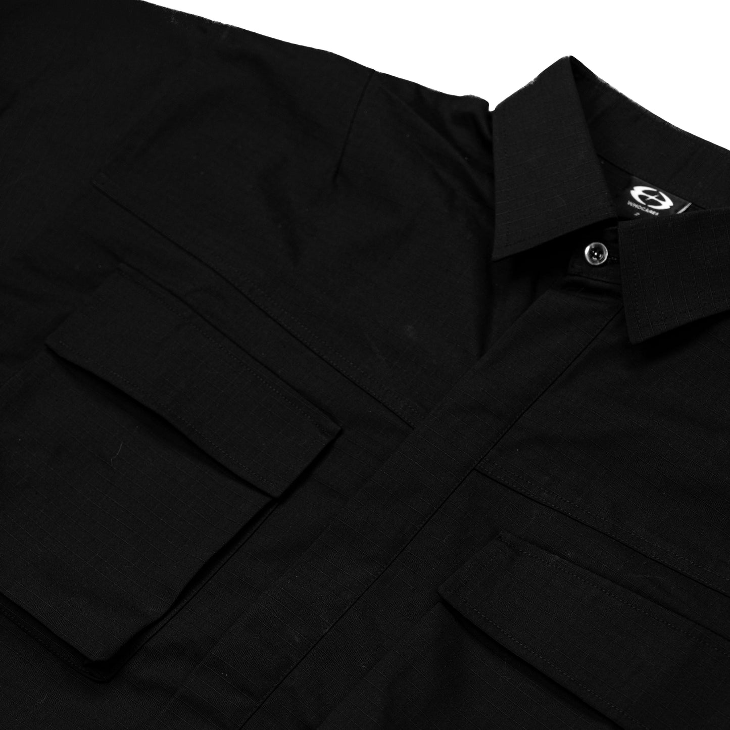 Whocares : Classic Patch Work Tee Black