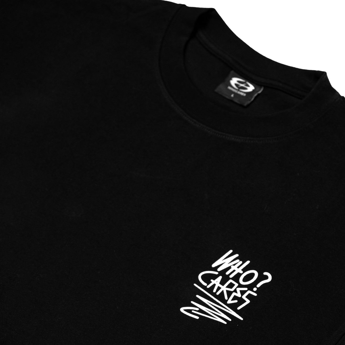 Whocares : Distressed Smiley Tee