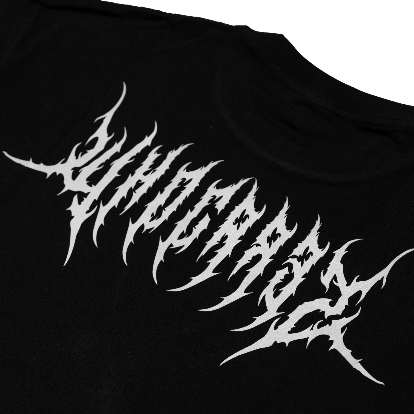 Whocares : Reflective Gothic Tee Black
