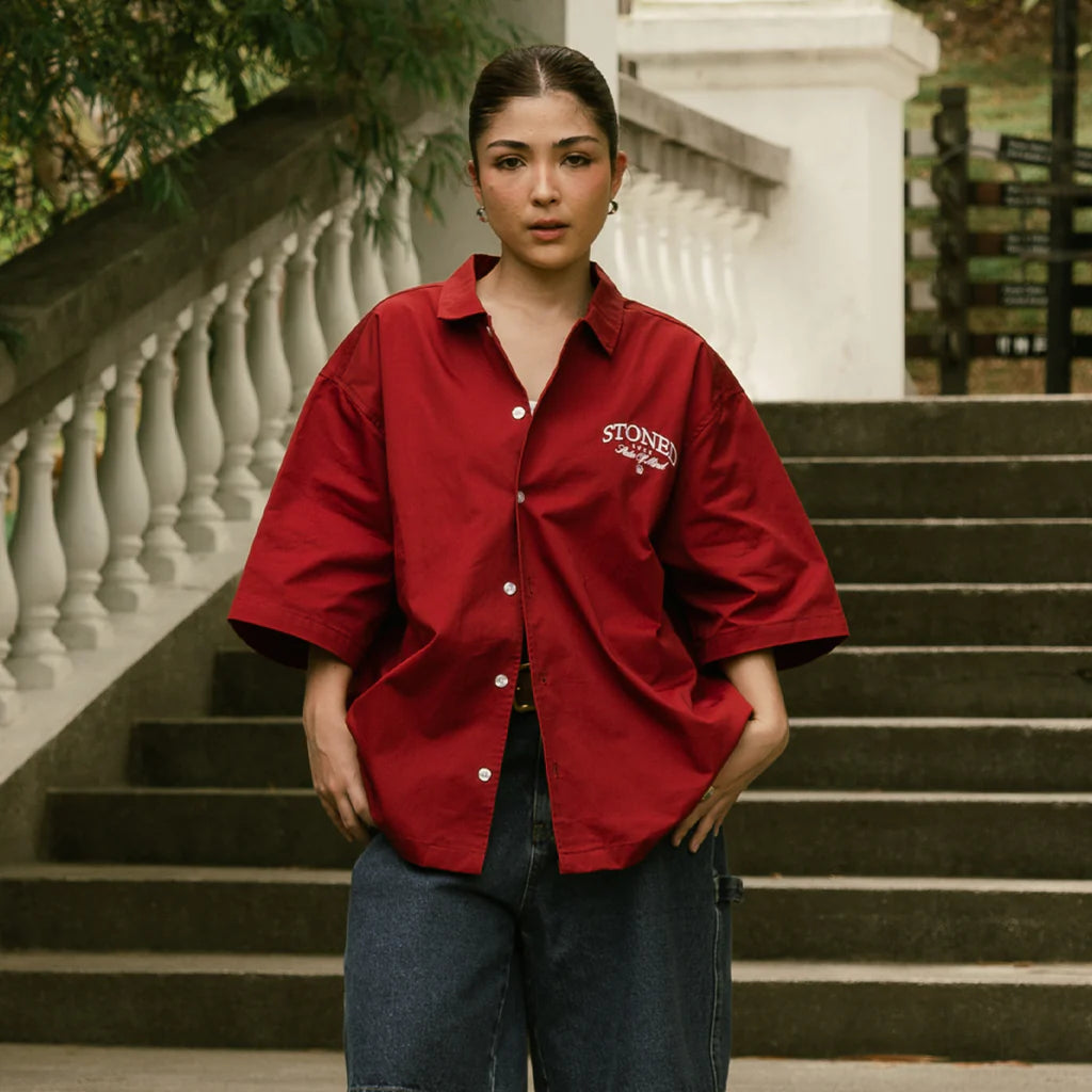 Stoned&Co Golden Jade : Workshirt Red