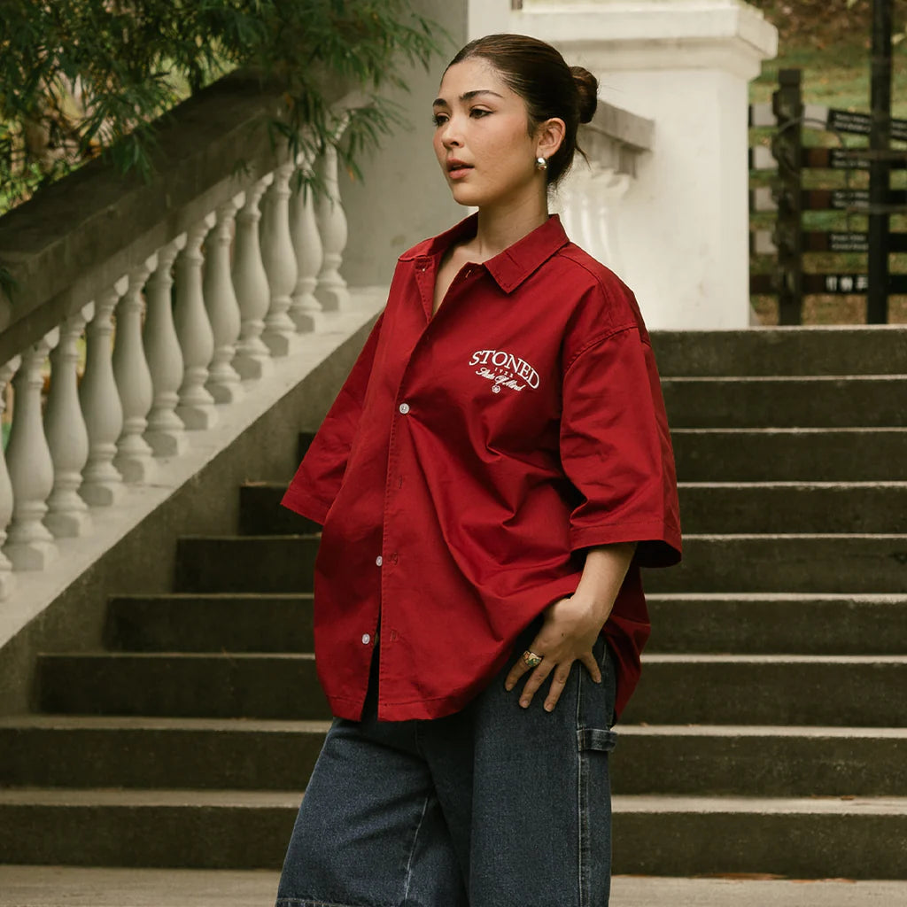 Stoned&Co Golden Jade : Workshirt Red