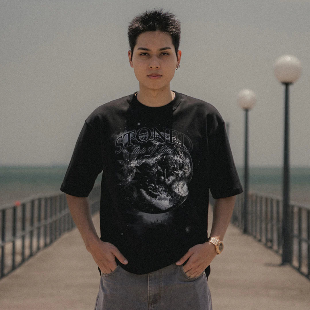 Stoned&Co Void : World Tee Black