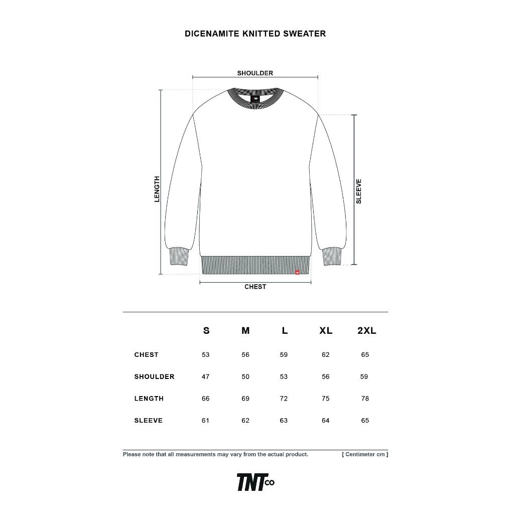 TNTCO : Dicenamite Knitted Sweater Marble