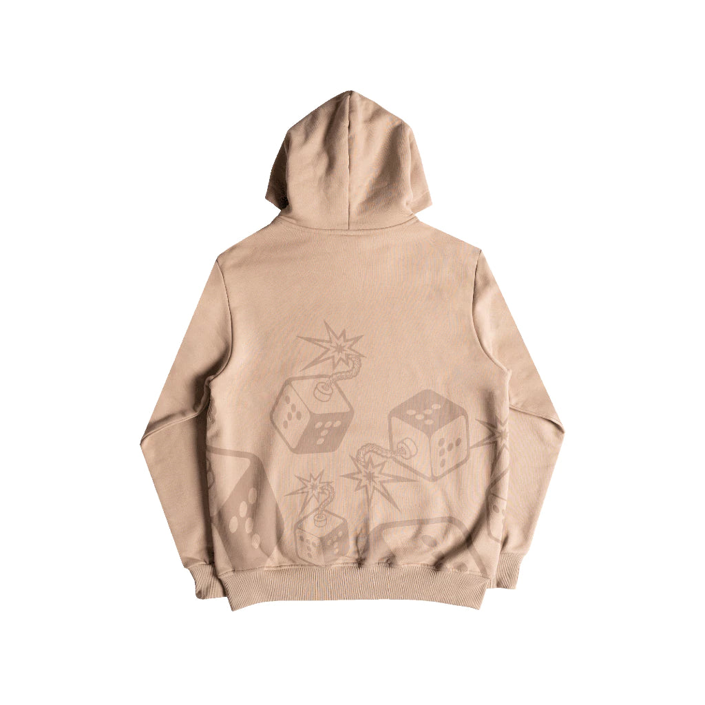 TNTCO : Dice Hooded Sweatshirt Brown