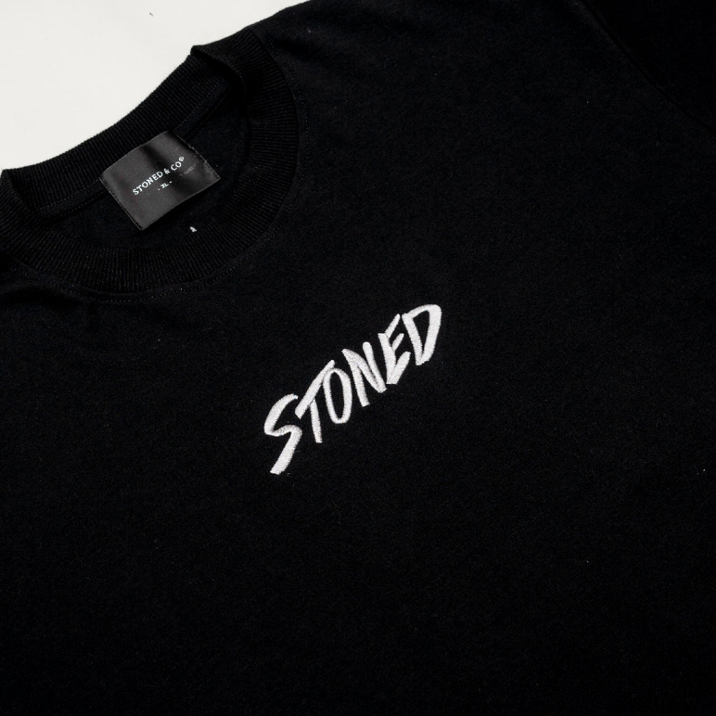 STONED BLESSED25 GENETIC NSA TEE BLACK