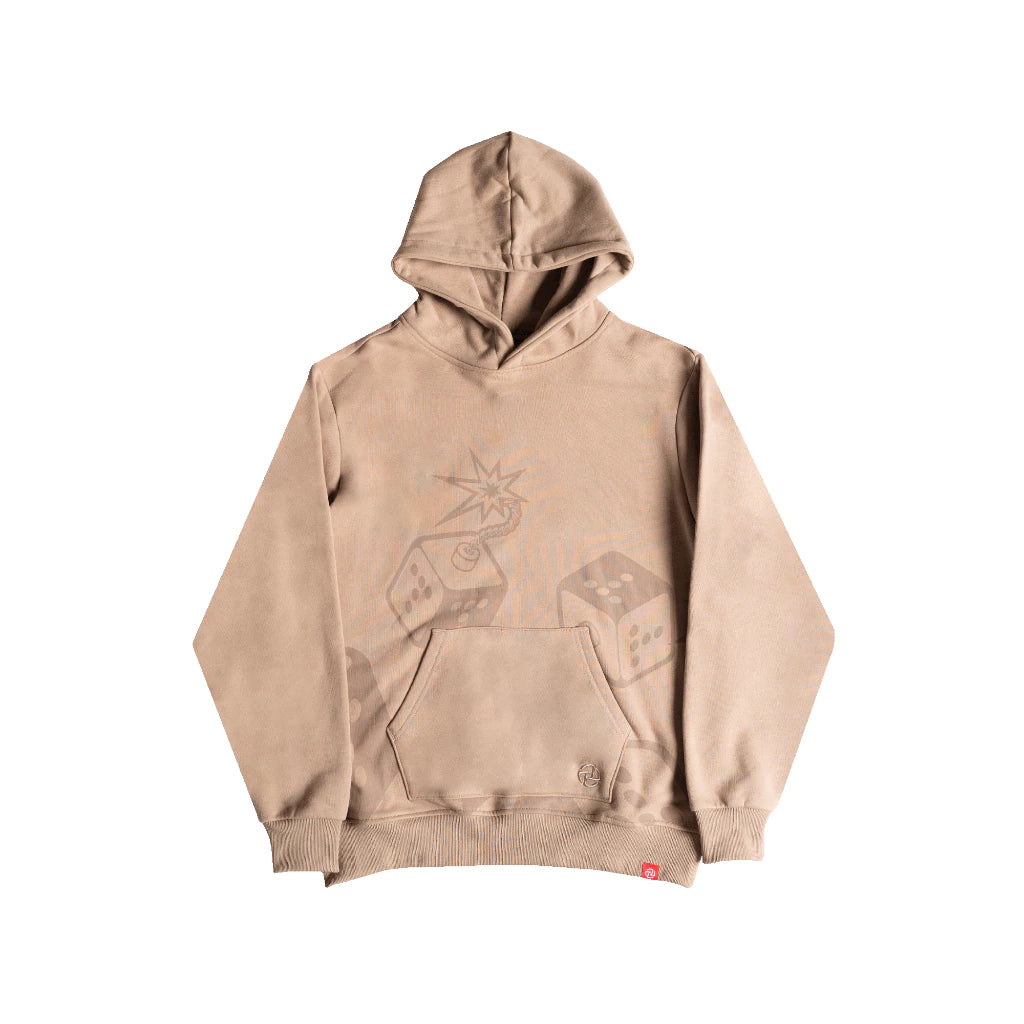 TNTCO : Dice Hooded Sweatshirt Brown