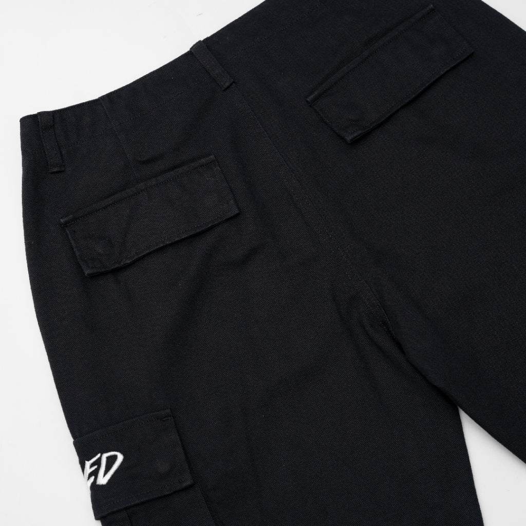 STONED BLESSED25 CARGO PANTS BLACK