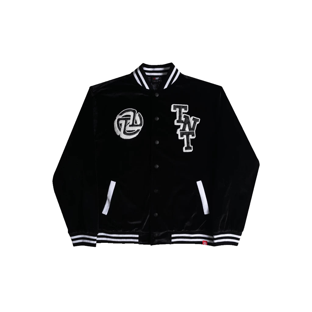 TNTCO : NHR Varsity Jacket Black
