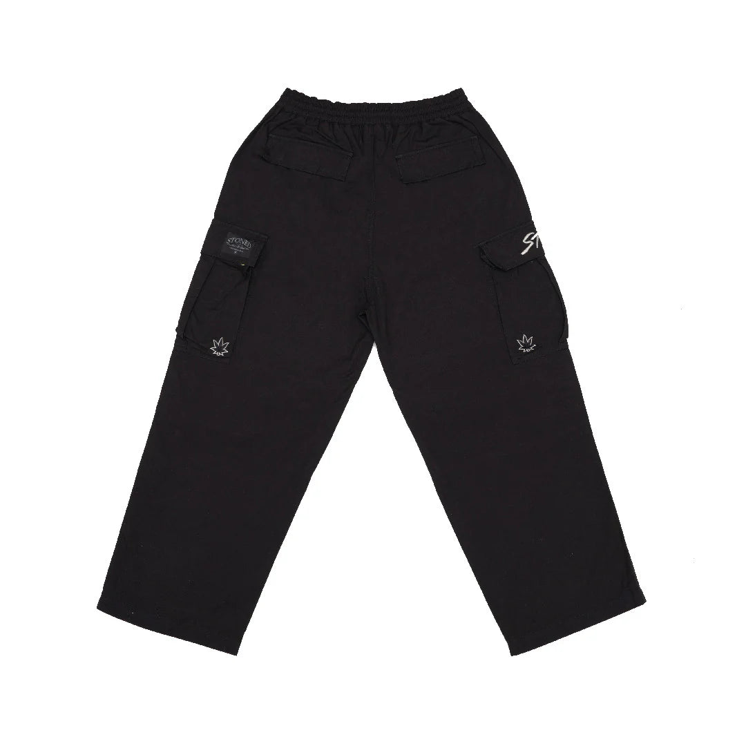 STONED WIDE FIT CARGO PANTS