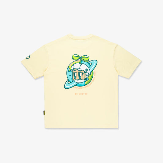 Dr Mister : Planet Broad Tee Yellow