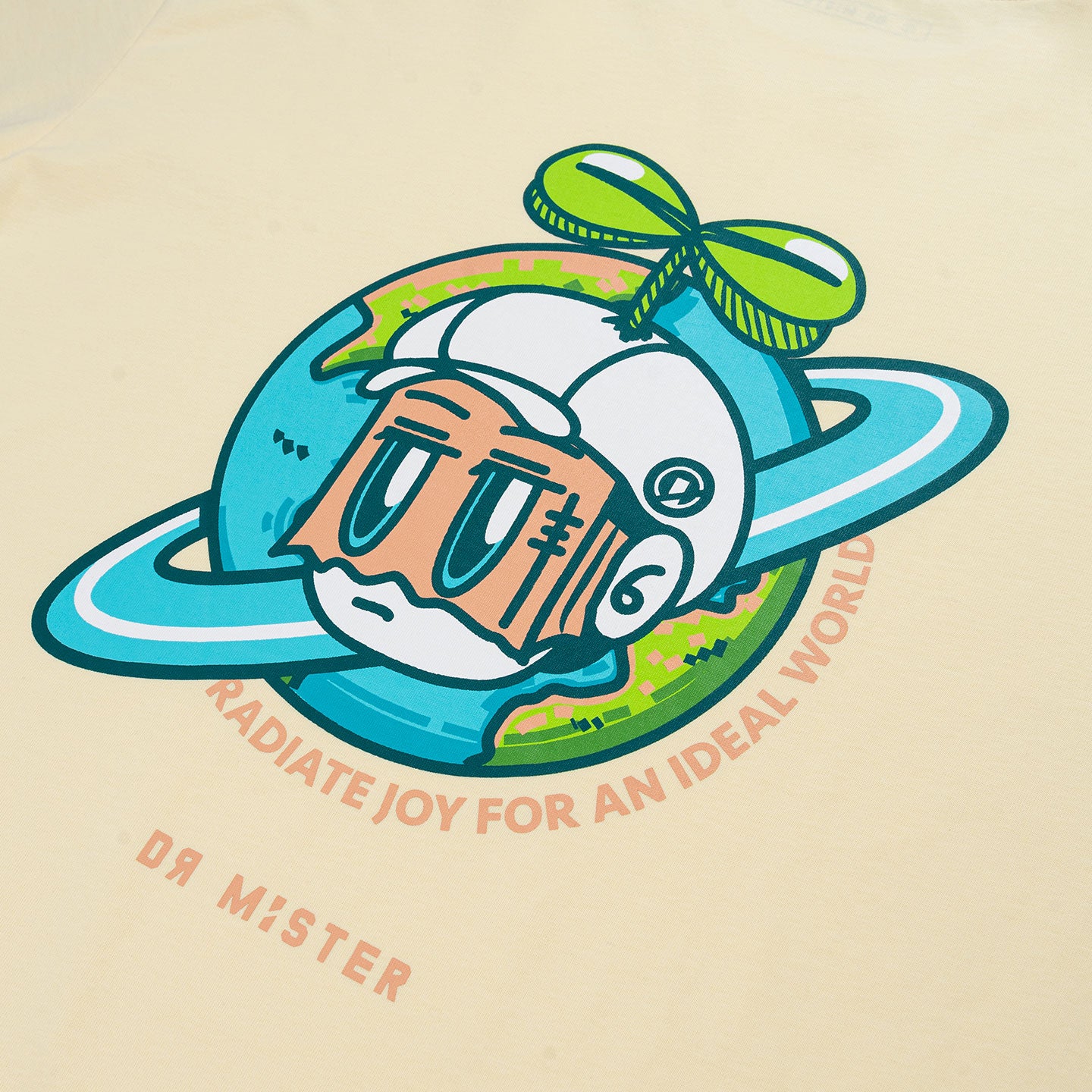 Dr Mister : Planet Broad Tee Yellow