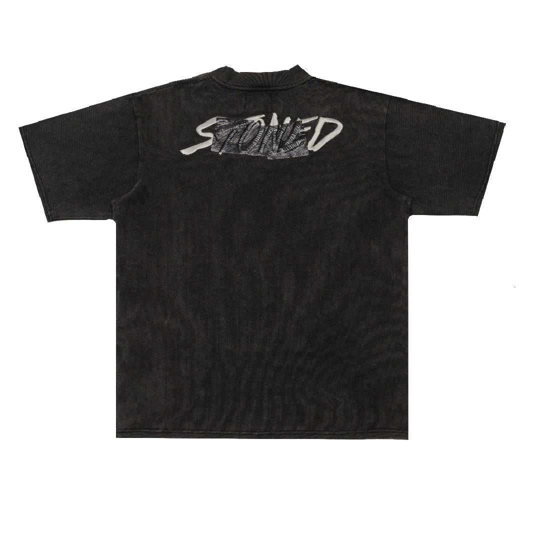 Stoned&Co Void : Stamp Genetic Washed Tee Black