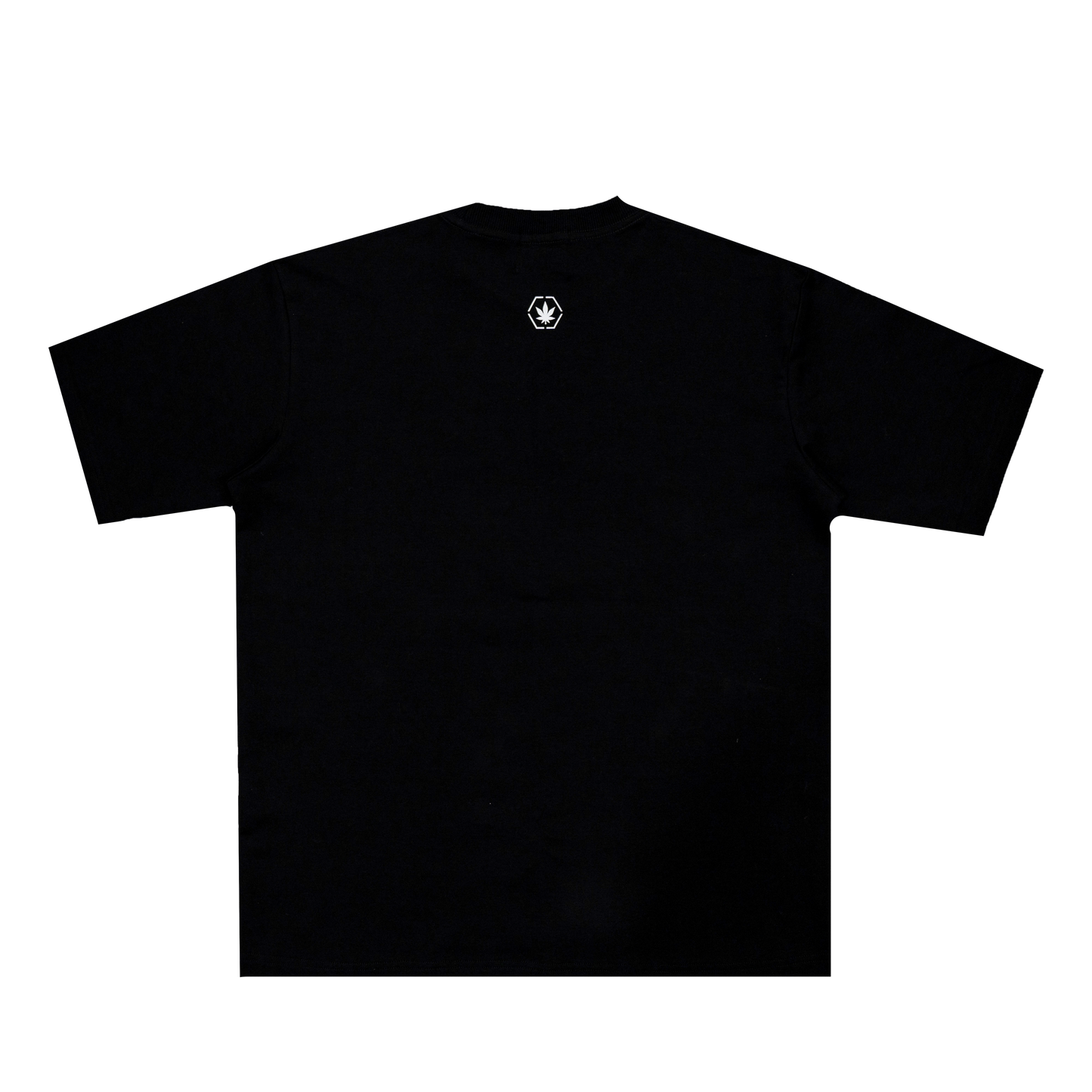 STONED RETRO JET BLACK VARSITY LOGO TEE