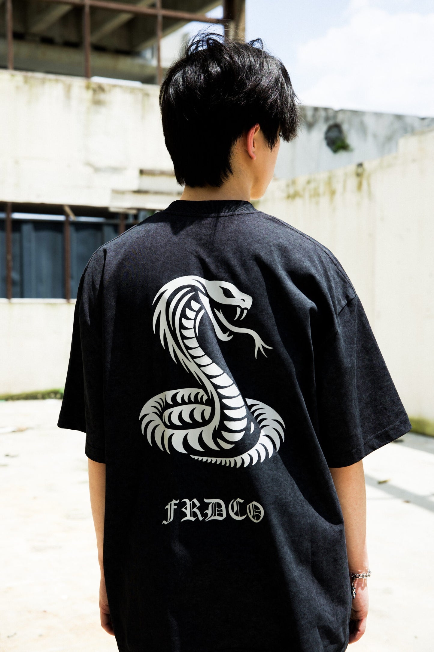 FRDCO : Reflective Snake Washed Tee