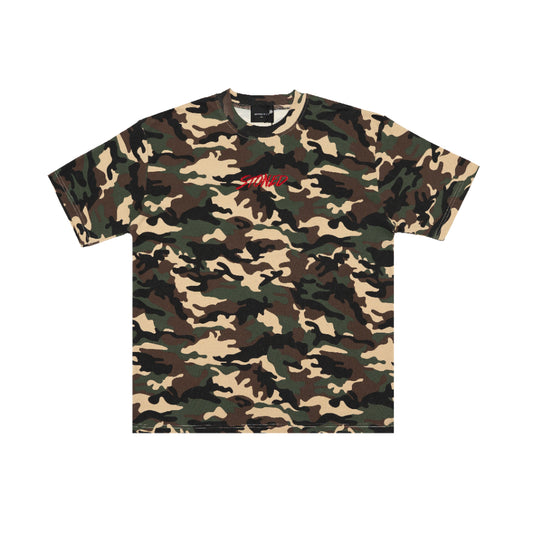 STONED BLESSED25 GENETIC MILITARY TEE GREEN