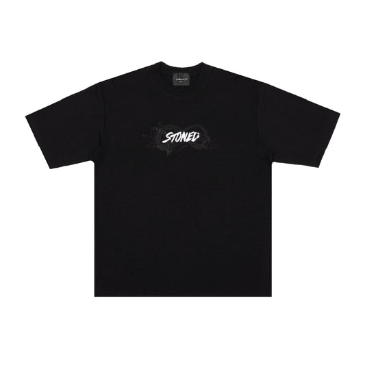 STONED BLESSED25 GENETIC NAGA TEE BLACK