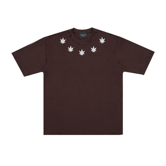 STONED BLESSED25 NSA TEE BROWN