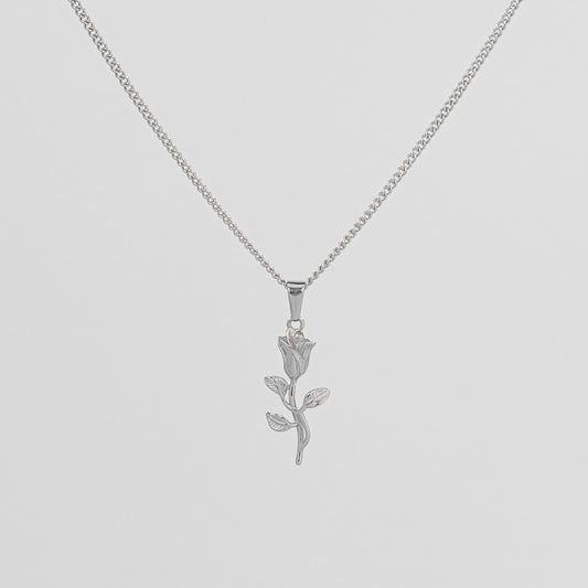 2HYPE ROSE PENDANT SILVER