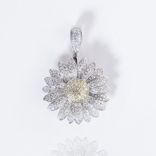 2HYPE ICED-OUT SUNFLOWER PENDANT