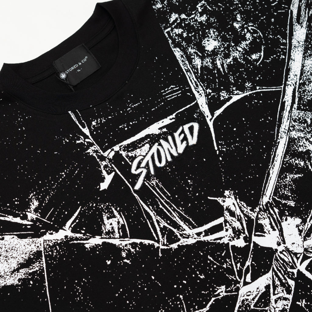 Stoned&Co Blessed25 : Shattered Tee Black